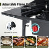 2 Burner Propane Gas Stove with adjustable flame control, 150,000 BTU, ideal for outdoor BBQ grilling and rapid seafood boiling.