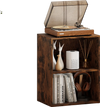 Brown 2-cube bookshelf with adjustable shelves, perfect for organizing books and decorations in any living space.