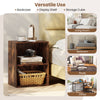 2-cube bookshelf in brown with adjustable shelves, ideal for organizing books and decorations in any room.