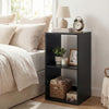 2 Cube Bookshelf with Back Guardrail for Living Room Bedroom-Black - Gallery View 1 of 12