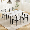 Sherpa upholstered armless dining chair with wood frame in white, featuring ergonomic design and padded seat for.