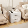 2 Drawer Nightstand with Storage for Living Room-White - Gallery View 1 of 9