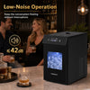 Countertop 2-inch ice ball maker in black with self-cleaning, 40-48 pcs daily capacity, and low-noise operation.