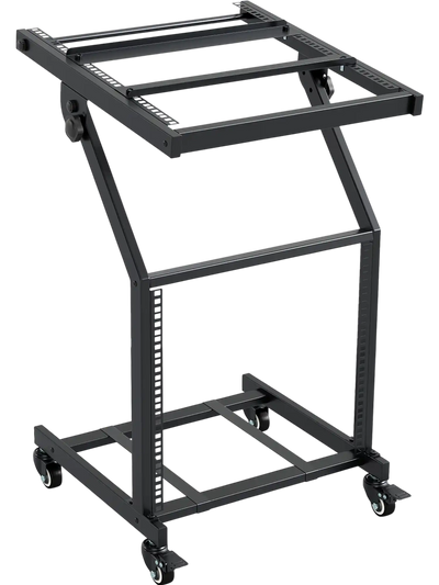 Costway 2-Tier 9U Audio Rack Mount Adjustable Crossbars 16762627 New