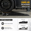 Low-profile car ramps with 2.5" lift and 22,000 lbs capacity, ideal for sports cars and low-chassis vehicle maintenance.