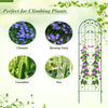 Metal garden trellis for climbing plants, 71 x 20 inches, rustproof green design with floral pattern, ideal for.