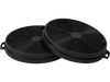 Two activated carbon filters for ductless range hoods, designed for advanced smoke filtration and easy installation.