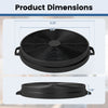 Activated carbon filter dimensions of 9.25" diameter and 1.18" height for ductless range hoods, ensuring effective smoke filtration.