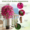 Artificial azalea tree with vivid blooming flowers and realistic trunk, perfect for indoor decoration in homes or.