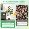 4.3 feet tall artificial Bird of Paradise plant with vibrant leaves in a sturdy pot, perfect for living rooms and.