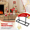 Christmas tree photo holder set featuring a robust metal frame and 36 round clips for displaying cards and photos.