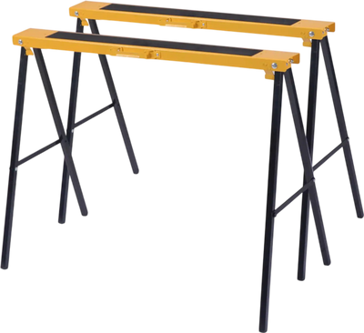 Costway Heavy Duty Folding Steel Sawhorse 2 Pack 71865230 New