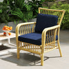 2-Pack Outdoor Patio Cushion Set with Removable Covers-Navy - Gallery View 1 of 10