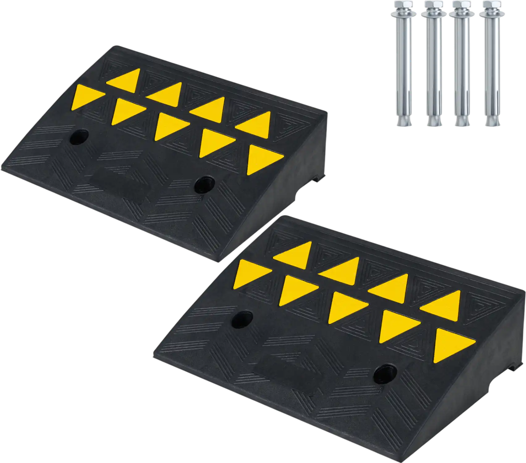 Costway 2-Pc Driveway Threshold Ramps 5/6