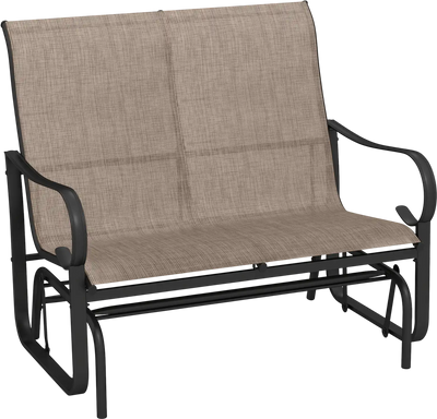 Costway 2-Person Outdoor Glider Bench High Backrest 69388270 New