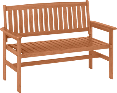 Costway 2-Person Patio Loveseat Garden Bench Slatted Backrest 652948713 New