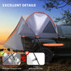 Portable 2-person pickup tent featuring durable fiberglass poles and waterproof 190T taffeta for reliable outdoor.