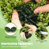 Interlocking connectors for 20-inch artificial boxwood spheres, easy to install for patio or garden decoration.