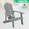 Adirondack chair dimensions with ergonomic design, silver color, weight capacity 380 lbs, ideal for porch and backyard.