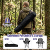 Folding camping chair set in black with cup holders, lightweight design for easy transport and perfect for outdoor gatherings.