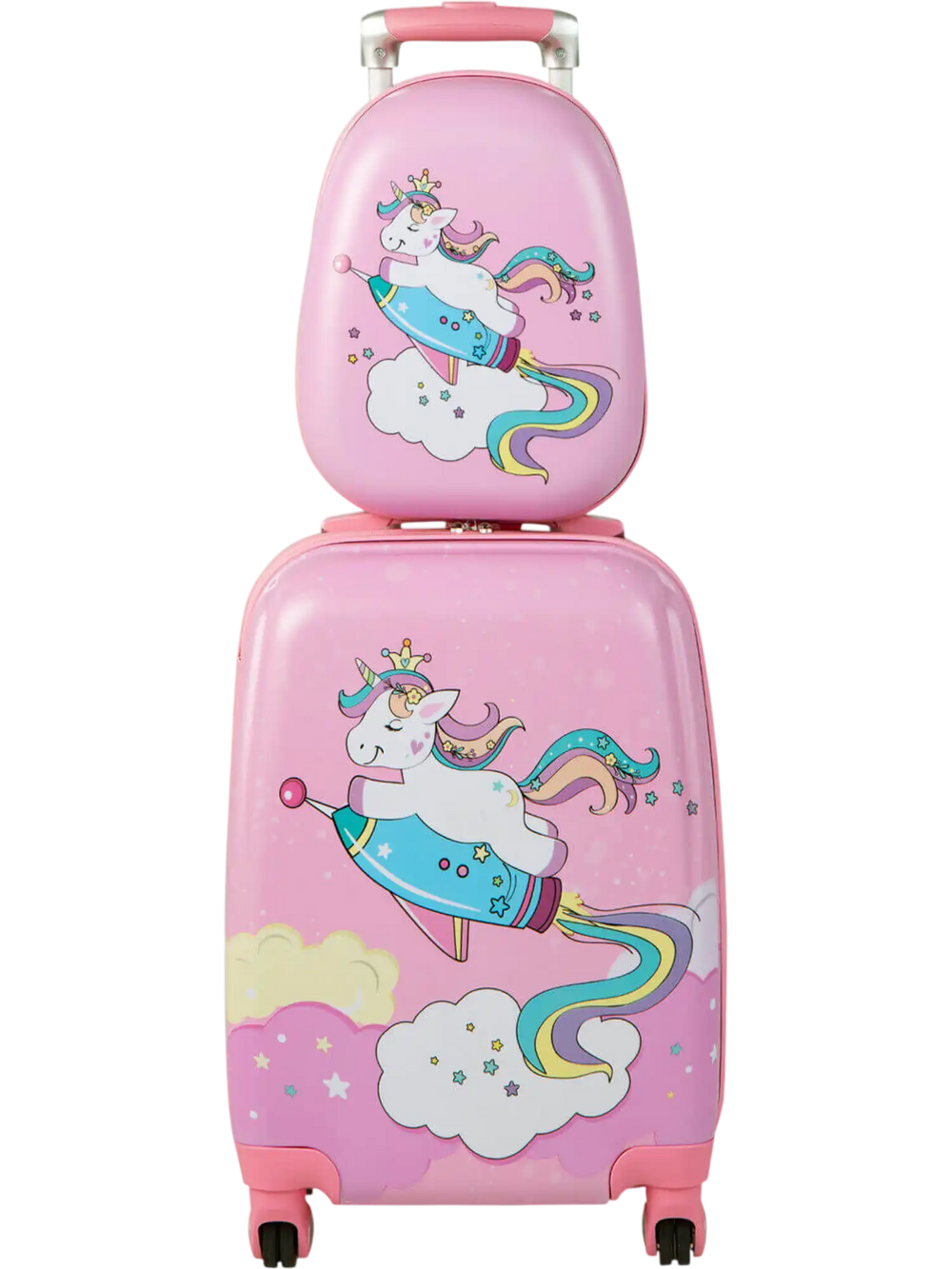 2 Pieces 18 Inch Kids Luggage Set with 12 Inch Backpack