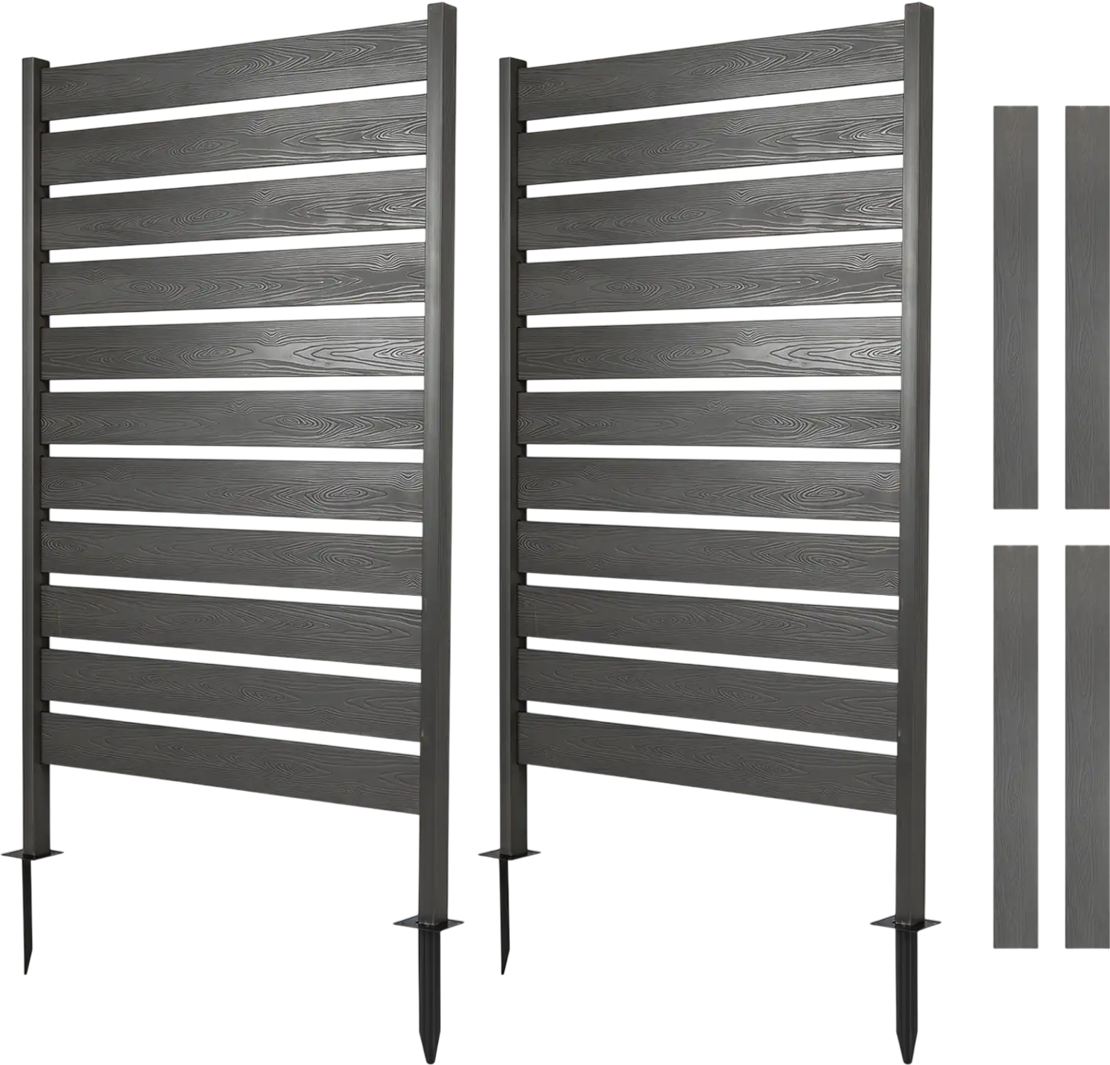 Costway 2-Piece Outdoor Privacy Screen Fence Backyard Pool Lawn 14273644 New