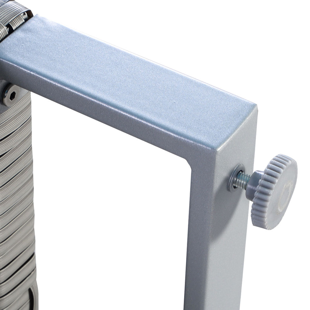 Close-up of the sturdy metal frame of the 2 Pieces Patio Furniture Sofa Set with adjustable foot pads for outdoor.