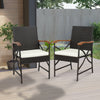 Set of 2/4 Patio Wicker Dining Chairs with Soft Zippered Cushion-Set of 2 - Gallery View 1 of 8