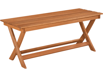 Costway 2-Seat Wooden Garden Patio Bench X-Shaped Legs 78383049 New