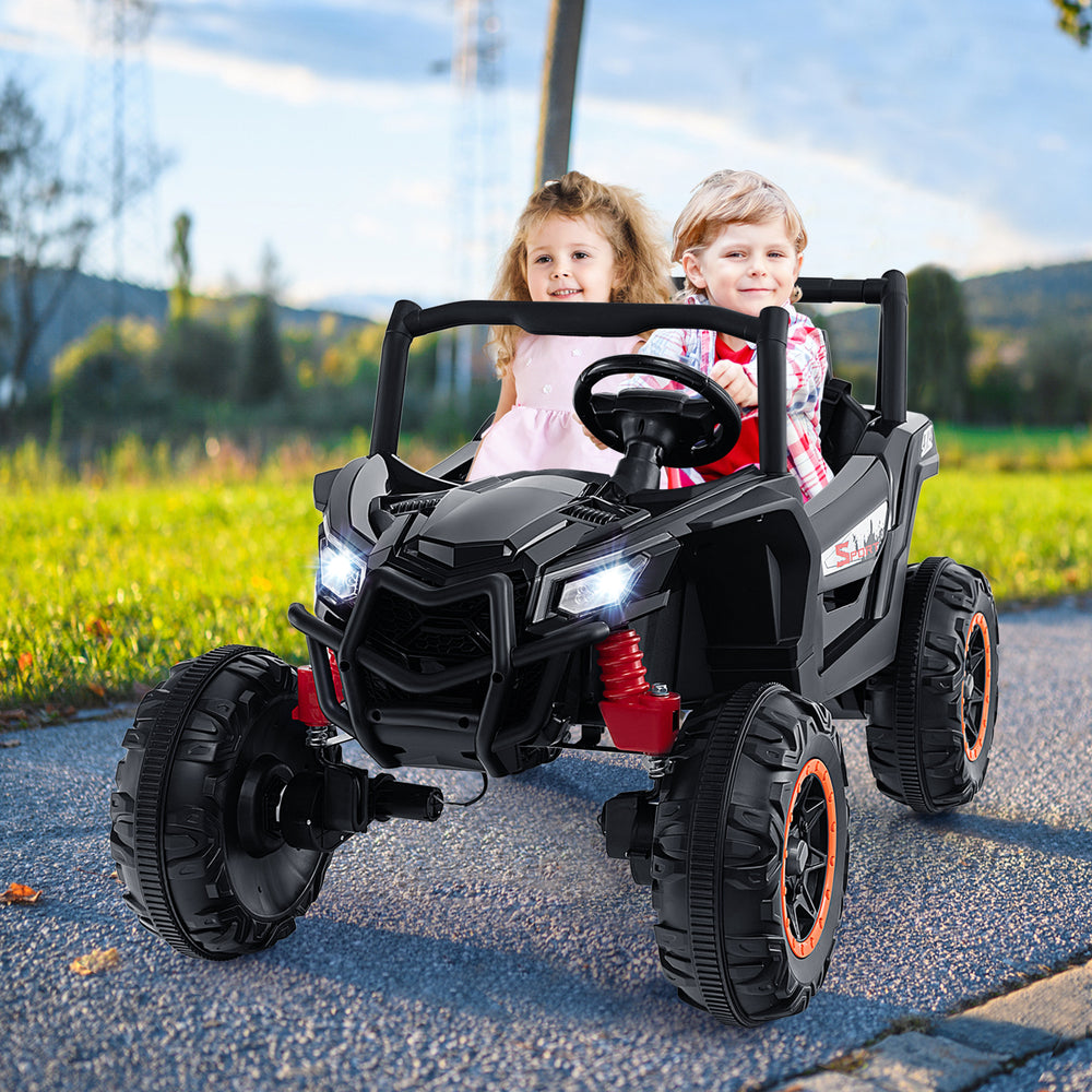 2-Seater Kids Ride on UTV with 2.4G Remote Control for over 3 Years Old Children-Black - Gallery View 1 of 11