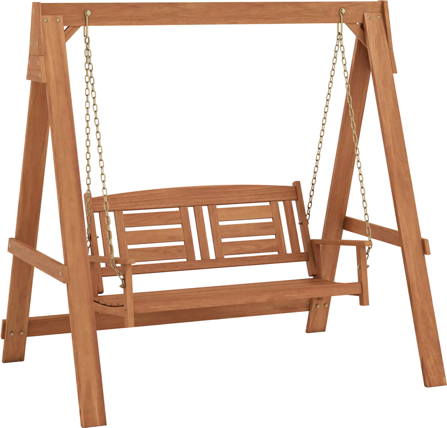 Costway 2-Seater Porch Swing with Stand Adjustable Chains 85531300 New