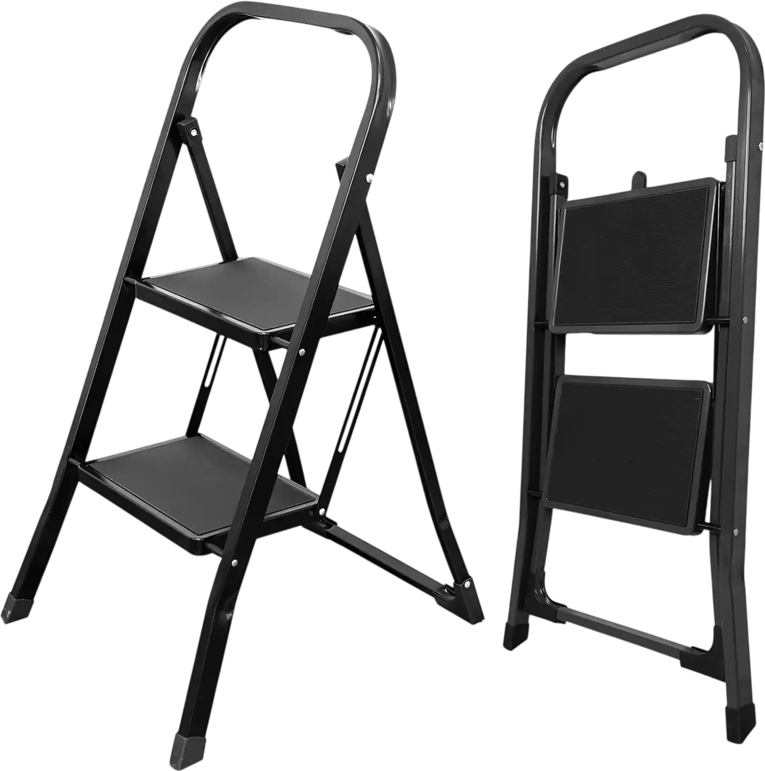 Costway Folding Step Ladder Step Stool w/ Handrail Wide Anti-Slip Pedals 75068092 New