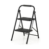 2-step ladder with wide anti-slip pedals, heavy-duty metal frame, and EVA foam padded handle for home and office use.