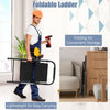 2-step foldable ladder with anti-slip pedals and lightweight design, ideal for home and office use, easy to carry and.