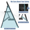2-step ladder featuring a stable triangular structure, anti-slip pedals, and secure locking design for enhanced safety.