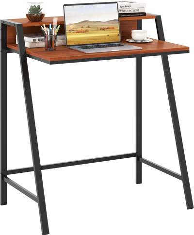 Costway 2-Tier Computer Desk PC Laptop Study Writing Home Office 48691527 New