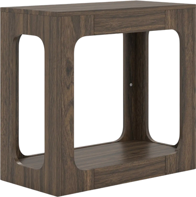 Costway 2-Tier End Side Table with Storage Shelf 54481720 New