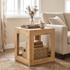2-Tier Farmhouse End Table with Storage Shelf-1 Piece - Gallery View 1 of 10