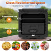 2-tier insulated food pan carrier with removable 16-quart tray and 32.8-quart box, ideal for catering and outdoor.