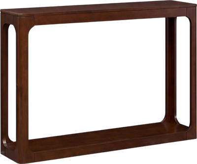 Costway 2-Tier Mid Century Wood Console Table with Storage Shelf 86043999 New