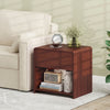 2-Tier Modern Style Nightstand with Drawer and Open Shelf for Bedroom-Walnut - Gallery View 1 of 9