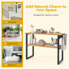 2-tier solid teak wood bathroom shelf with towel rack, featuring natural wood grain for stylish storage in various.