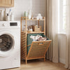 2-Tier Tilt out Laundry Hamper with Foldable and Removable Basket-Green - Gallery View 1 of 10