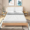 Bamboo nightstand set featuring a natural finish, compact design, and ample storage for bedroom or living room use.