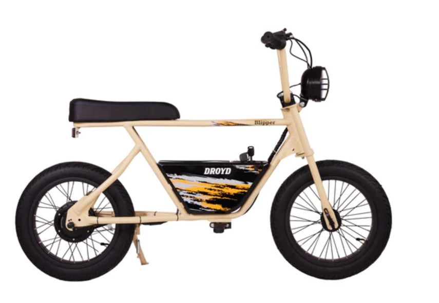 Droyd Blipper Electric Mini Bike for Teens | Black | Ages 13+ | 12.5 MPH | 60 Minute Battery Life