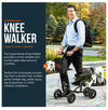 Super Handy GUT148 Folding Knee Walker Height Adjustable Support up to 330 lbs New