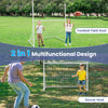 2 in 1 multifunctional football and soccer goal with sturdy UPVC pipes, ideal for school or backyard training.