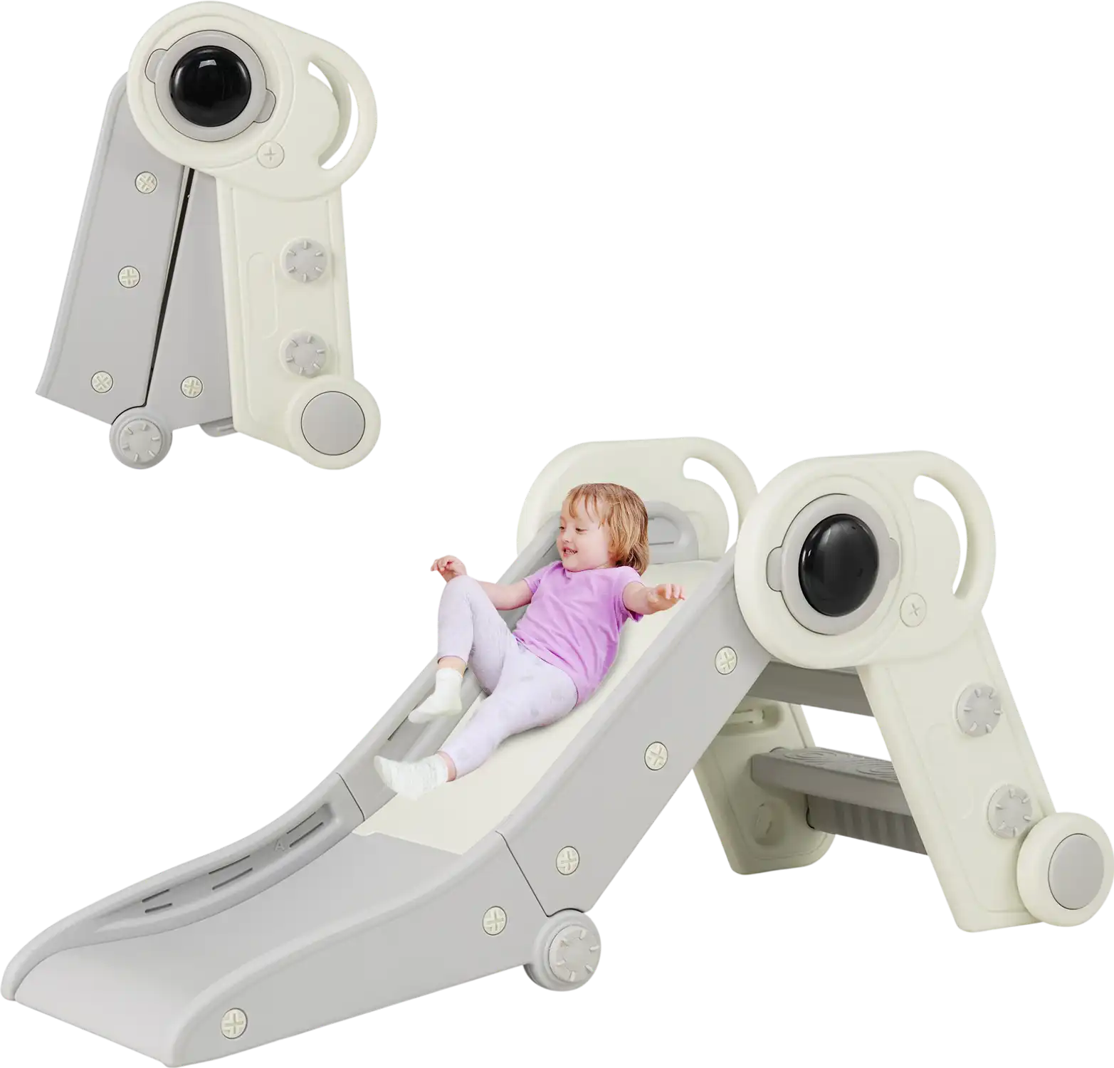 Costway 2-in-1 Baby Toddler Slide Climber 517936842 New