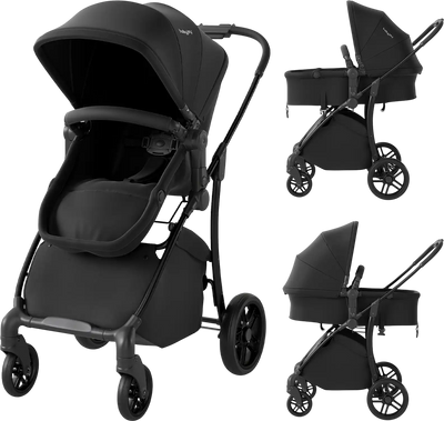 Costway 2-in-1 Baby Stroller Bassinet Reversible Seat 52533458 New