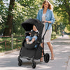 2-in-1 Baby Stroller with Bassinet Mode and Reversible Seat-Black - Gallery View 1 of 11